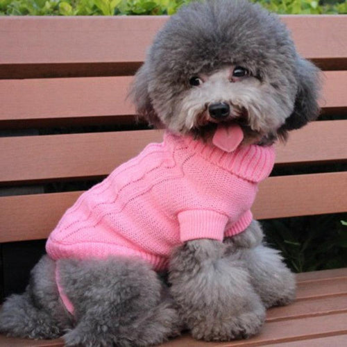 Cozy Knitted Wool Dog Sweater