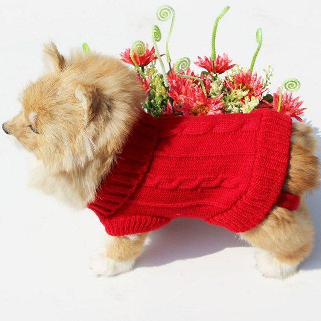 Cozy Knitted Wool Dog Sweater